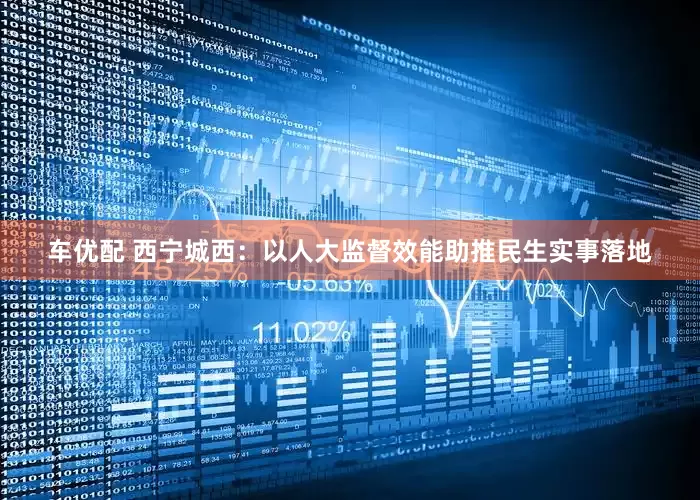 车优配 西宁城西：以人大监督效能助推民生实事落地